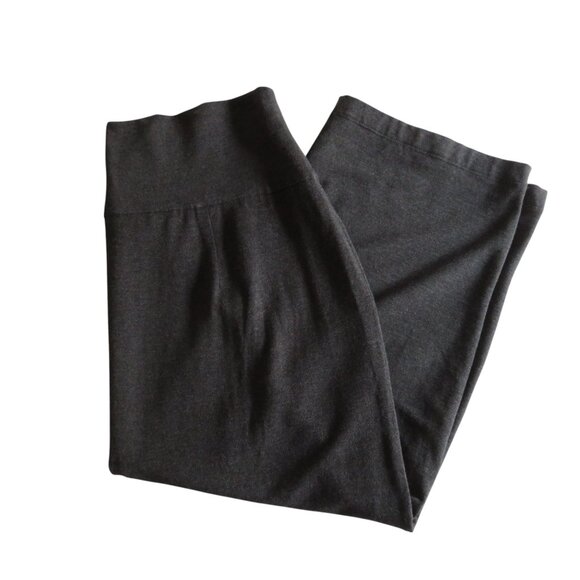 Eileen Fisher - Knit Midi Pencil Skirt - Charcoal Gray - S/P - Stretchy - EUC - Picture 8 of 11